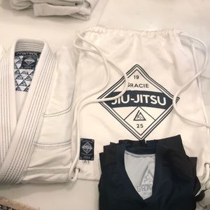 Original Gracie Jiu Jitsu Gi and rash guard
